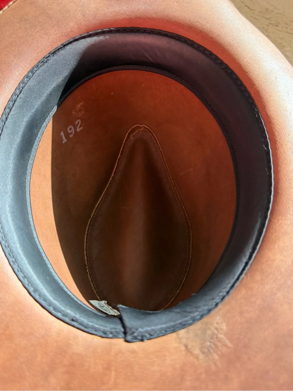 UHCMW Brown Suede Outback Cowboy Hat with Braided Band Men’s Small 1970’s